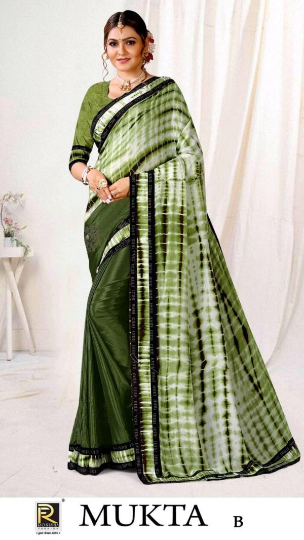 Ronisha Mukta New Bollywood Style Fancy Saree Collection 