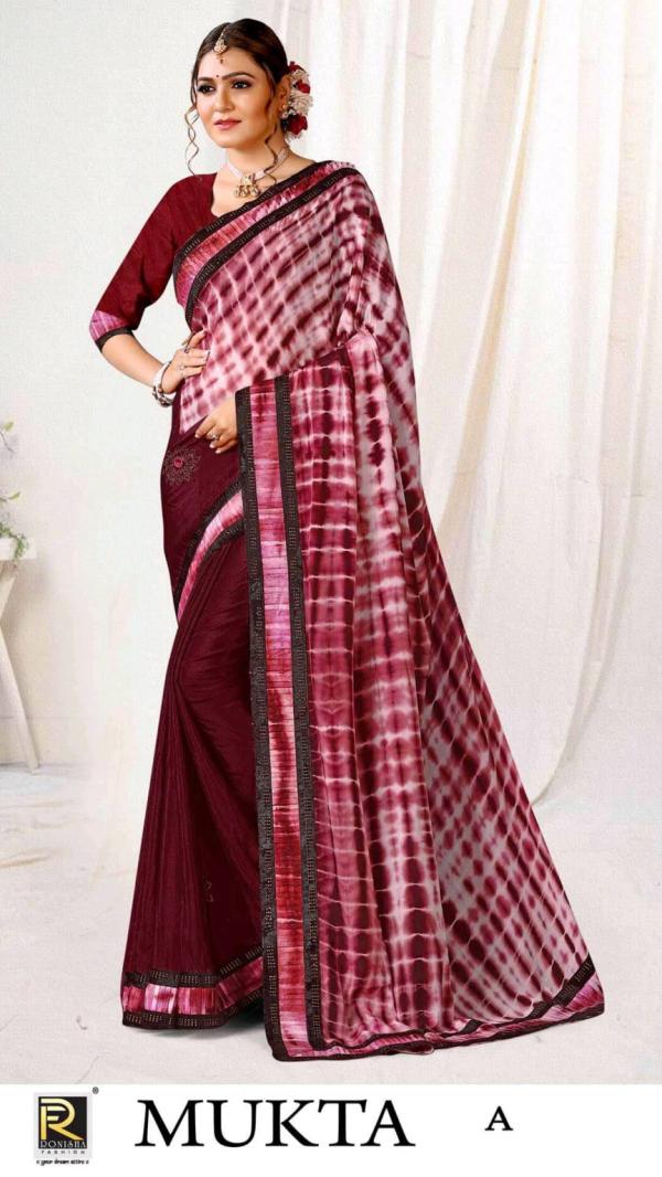 Ronisha Mukta New Bollywood Style Fancy Saree Collection 
