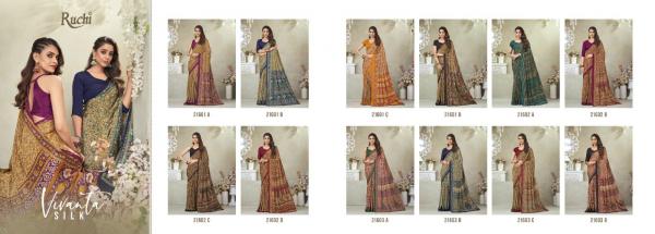 Ruchi Vivanta Silk 17 Casual Beautiful Silk Saree Collection