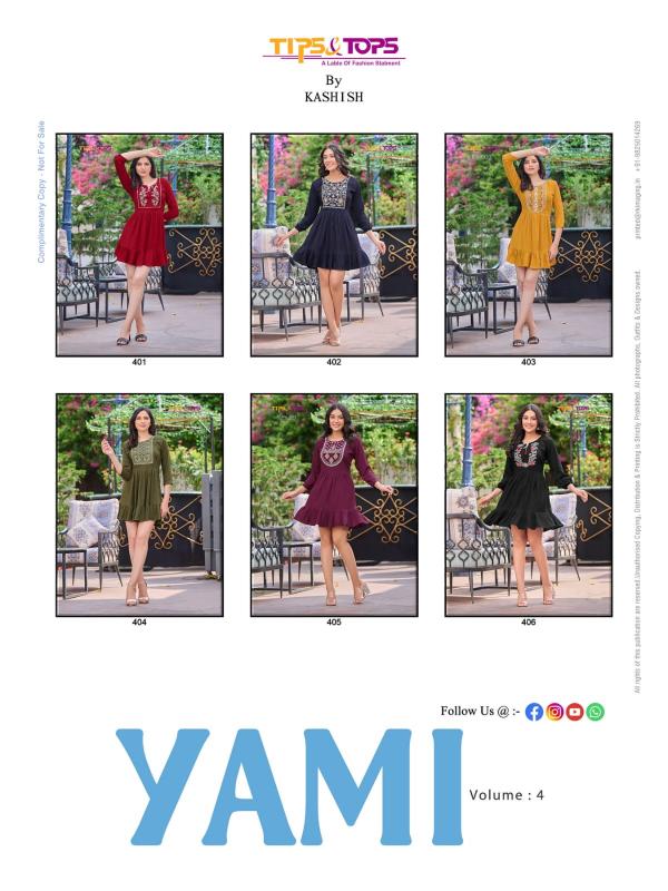 Tips And Tops Yami Vol 4 Western Ladies Short Top Collection