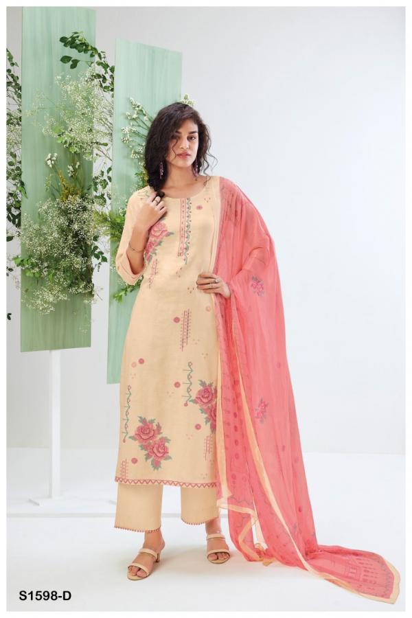 Ganga Hemani S1598 Festive Linen Designer Salwar Suit Collection