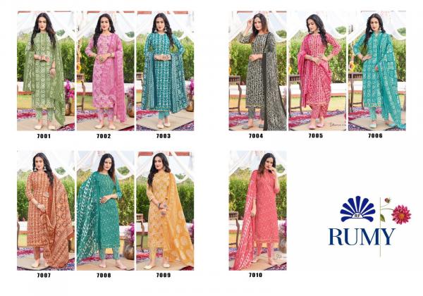 Radha Rumy Vol 7 Fancy Cotton print Designer Dress Material Collection