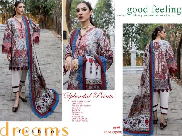 Agha Noor Vol 9 Karachi LAwn Cotton Dress Materal Collection