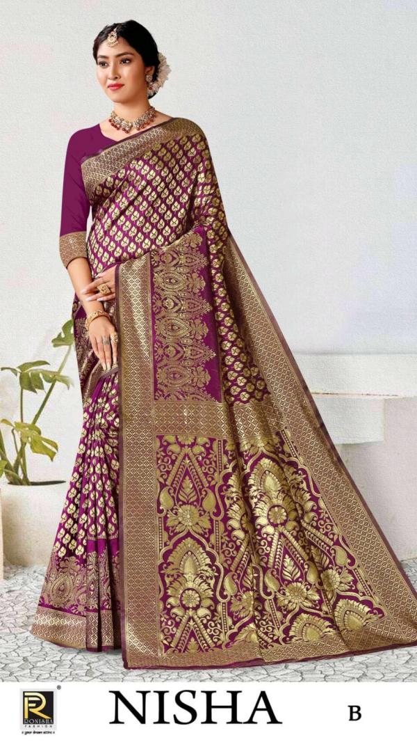 Ronisha Nisha Festive Designer Silk Saree Collection 