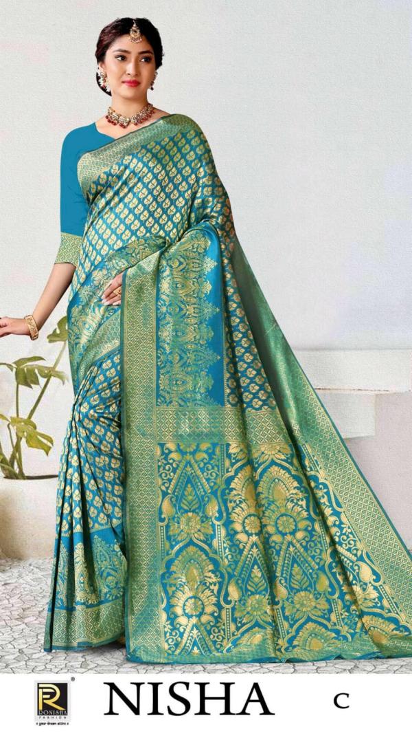 Ronisha Nisha Festive Designer Silk Saree Collection 