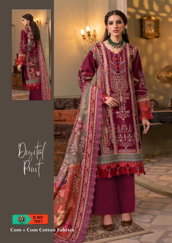 Keval Sobia Nazir Luxury Vol 7 Cotton Designer Dress Material Collection