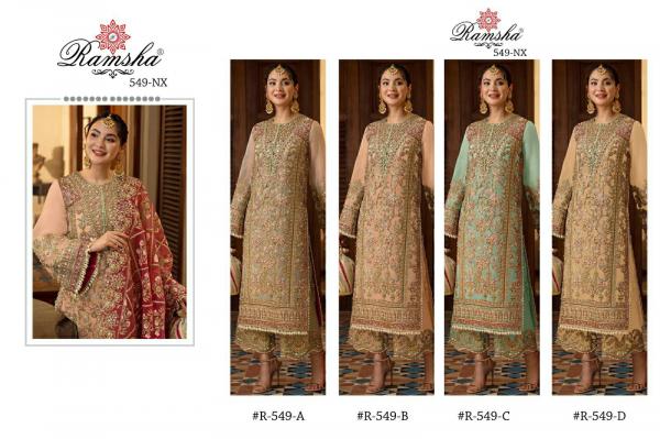 Ramsha R 549 Nx Festive Georgette Designer Pakistani Suit Collection