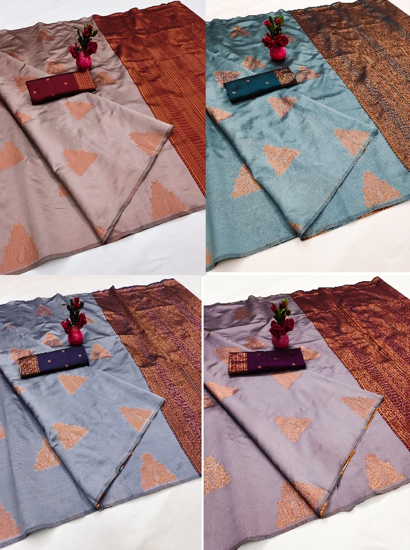 Silpy 7009 Casual Fancy New Banarasi Silk Saree Collection