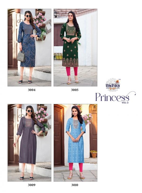 Radhika Princess Vol 3 Designer Long Kurti Collection