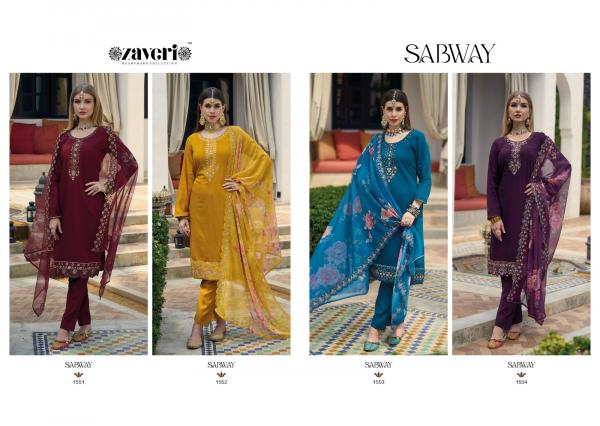 Zaveri Sabway Party Wear Viscose Kurti With Bottom Dupatta Collection