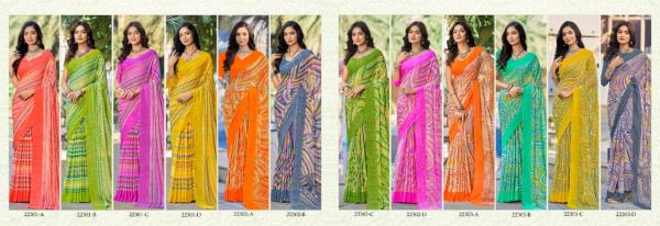 Ruchi Star Chiffon 98 New Casual Chiffon Fancy Saree Collection