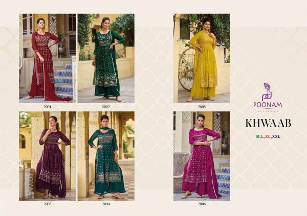 Poonam Khwaab Party Wear Georgette Kurti With Bottom Dupatta Collection