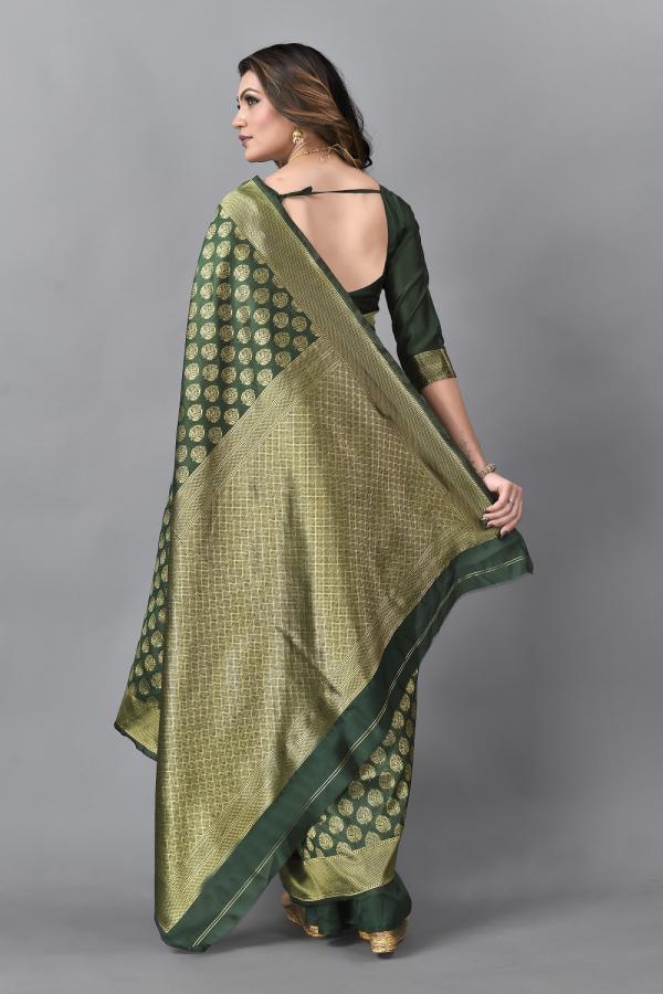 Raaghvi Silk Designer Fancy Lichi Silk Saree Collection