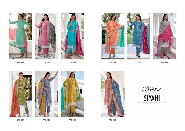 Belliza Siyahi Mirror Work Cotton Designer Dress Material Collection