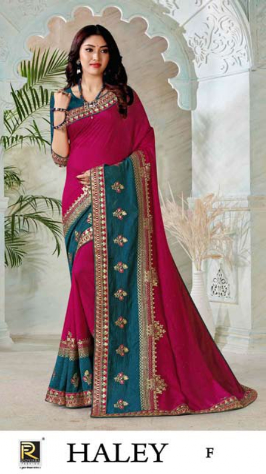 Ronisha Haley Festival Wear Art Silk Designer Saree Collection