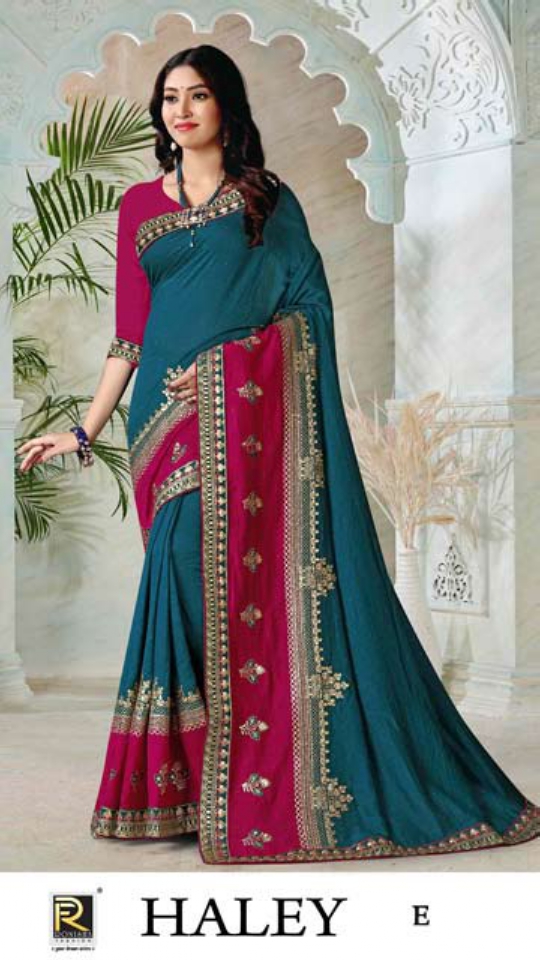 Ronisha Haley Festival Wear Art Silk Designer Saree Collection