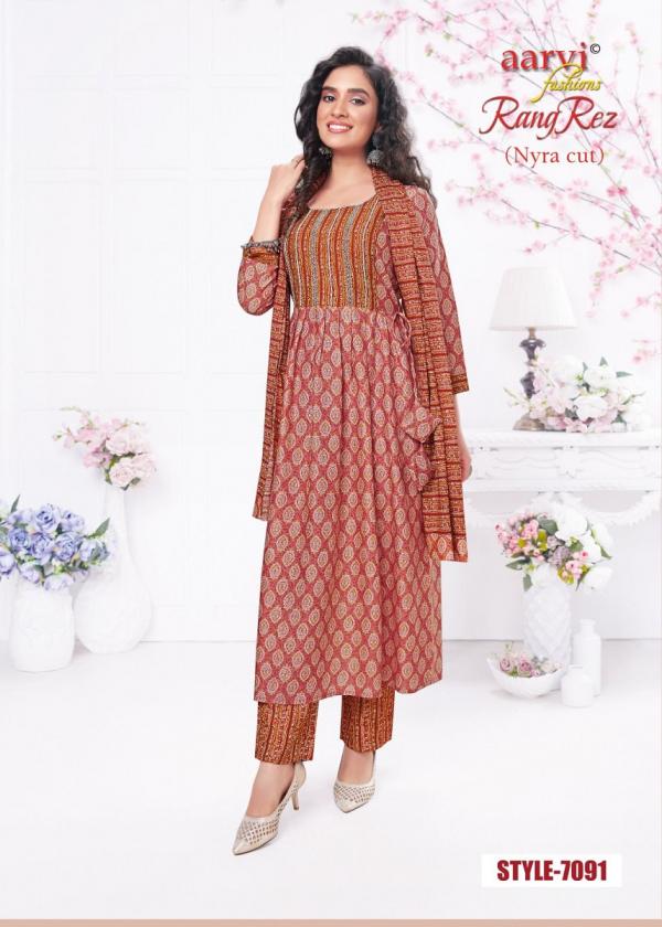 Aarvi Rangrez Vol-2 (Kurti With Pant And Dupatta)