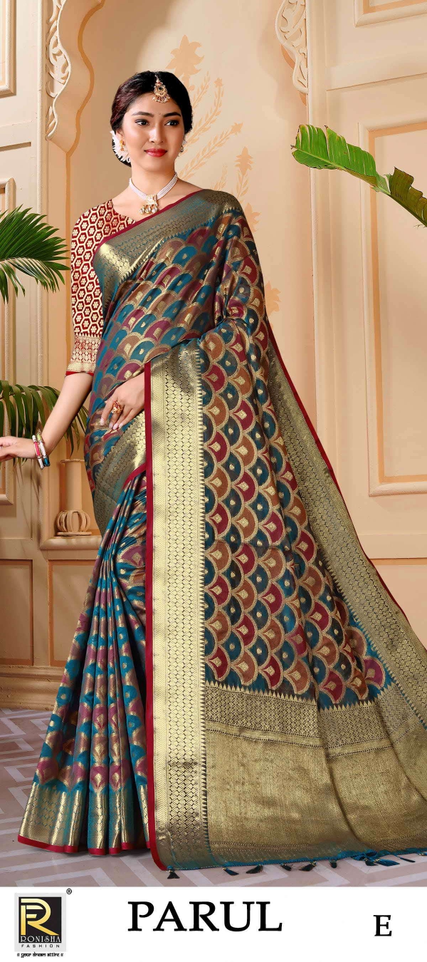 Timeless Elegance: Godwal Cotton Silk Sarees for Women - Luxury Ethnic Wear  – RAHA