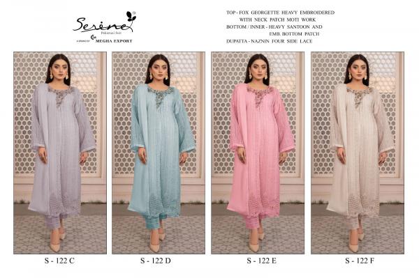 Serine S 122 C To F New Designer Pakistani Suit Collection