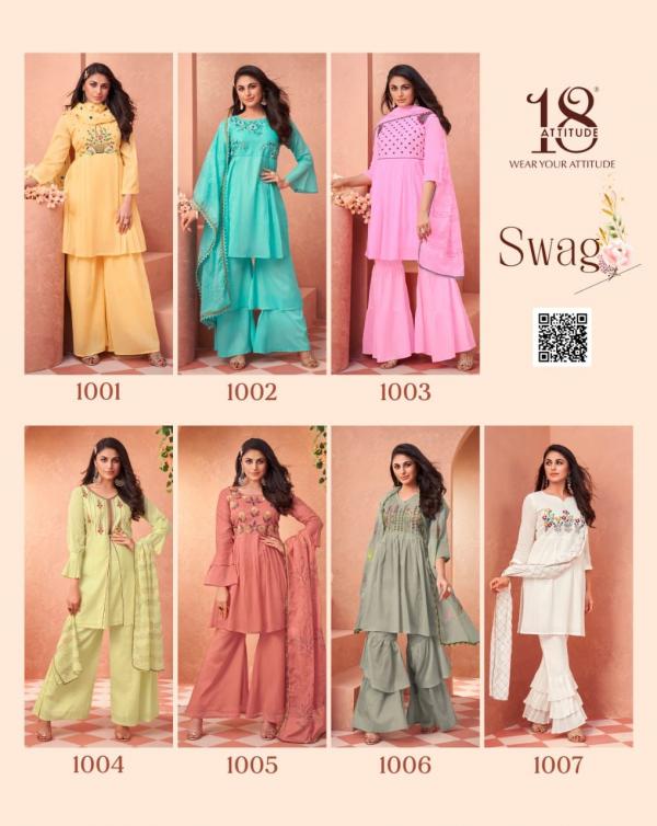 18 Attitude Swag Styles Cotton Kurti With Bottom Dupatta Collection