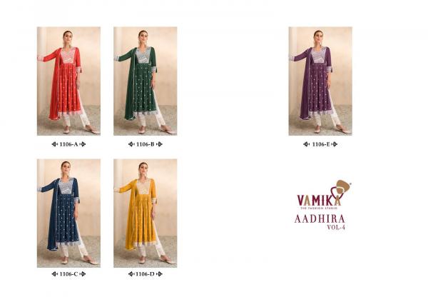 Vamika Aadhira Vol 4 Designer Kurti With Bottom Dupatta Collection