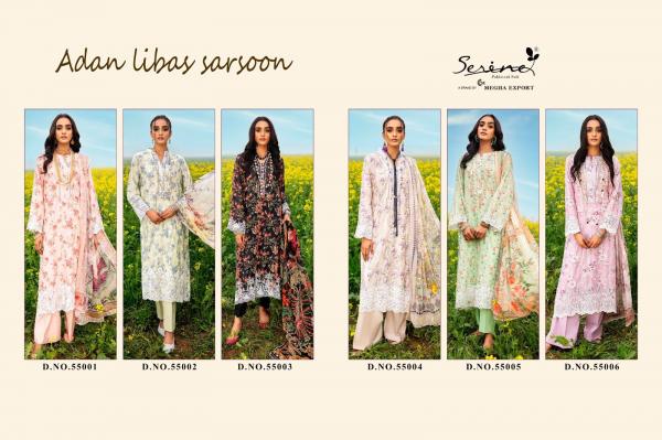 Serine Adan Libas Sarsoon Chiffon Dupatta Pakistani Suit Collection