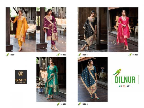 Smit Dilnur Paithni Designer Silk Kurti with Bottom Dupatta Collection