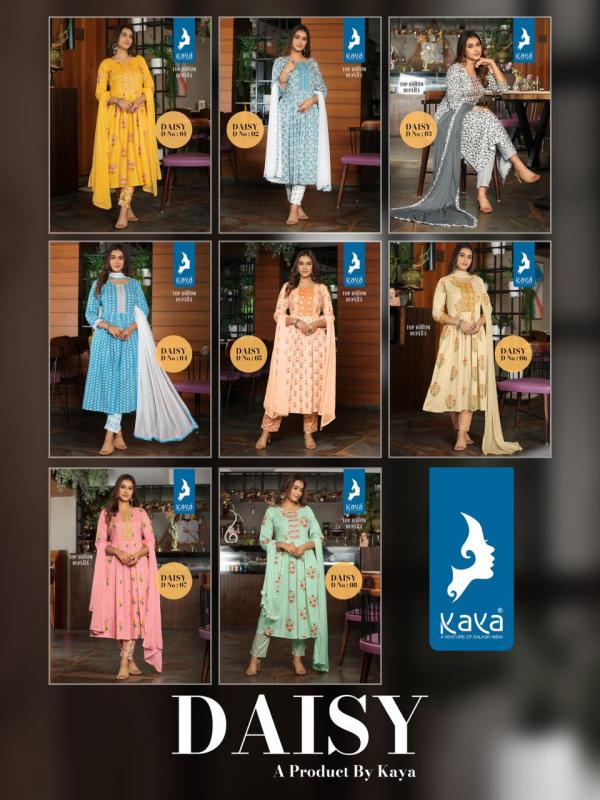 Kaya Daisy Rayon Exclusive Designer Readymade Collection