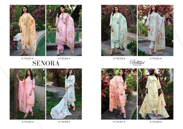 Belliza Senora Styes Look Cotton Designer Dress Material Collection
