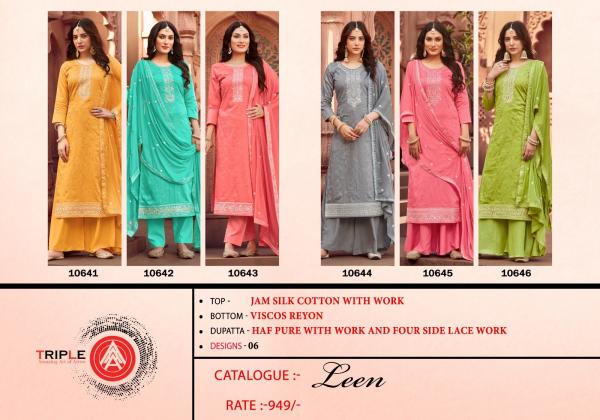 Kalarang Leen Festive Jam silk Designer Dress Material Collection