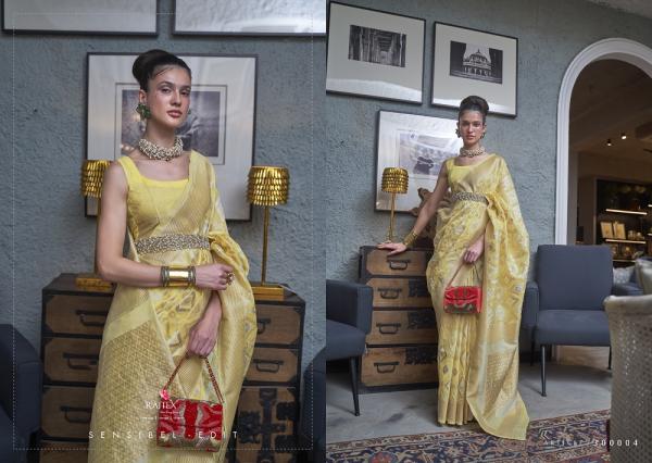 Rajtex Kapaas Linen Occasional Designer Saree Collection