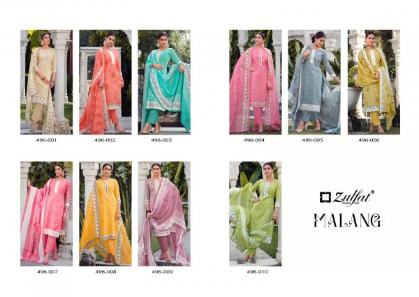 zulfat designer suit malang cotton regal look salwar suit catalog