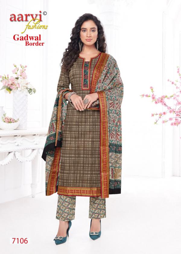 Aarvi Gadhwal Border Vol-8 Cambric cotton Designer Readymade Collection