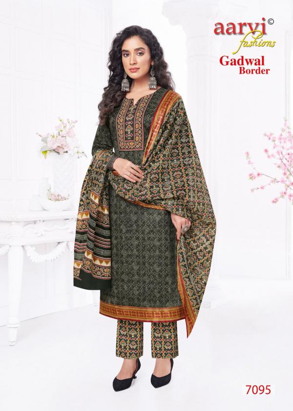 Aarvi Gadhwal Border Vol-8 Cambric cotton Designer Readymade Collection