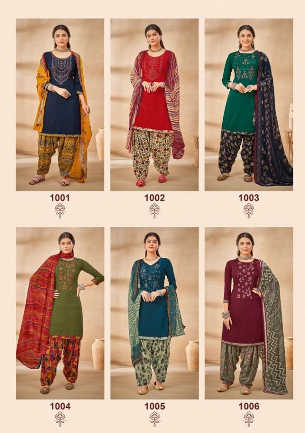 Suryajyoti Shaheen Patiyala Vol-1Rayon Exclusive Designer Dress Material