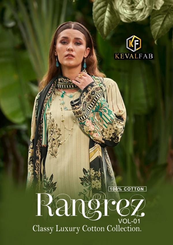 Keval Fab Rang Rez Vol-1 Cotton Designer Exclusive Dress Material