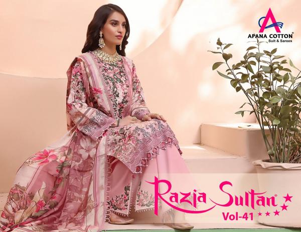 Apna Razia Sultan vol-41 cotton print dress material