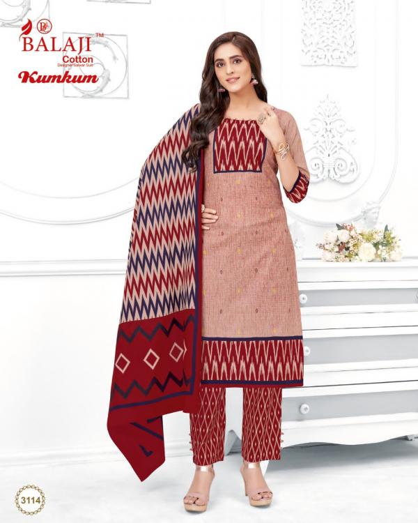Balaji Kumkum vol-31 Cotton Designer Print Dress Material