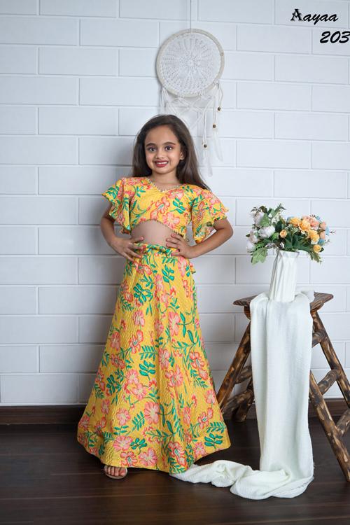 Lfh Kids Vol 1 Heavy Net And Fancy Kids Frock Wine Color