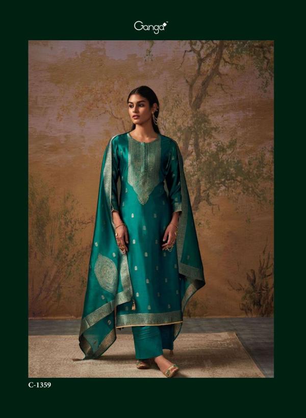 Ganga Ateet Silk New ilk Designer Salwar Suit Collection