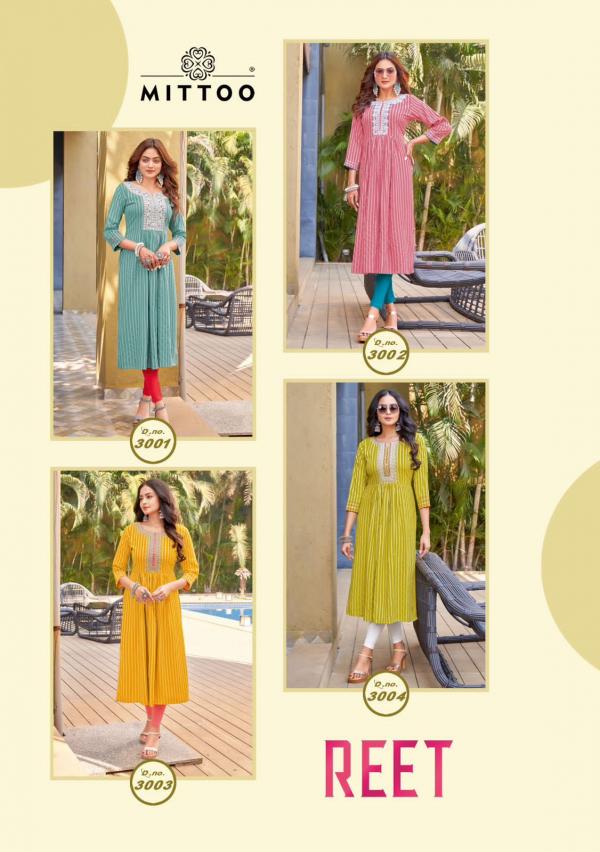 Mittoo Reet Fancy Look Designer Long Kurti Collection