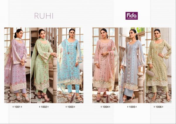 Fida Ruhi Designer Cotton Dress Material Collection