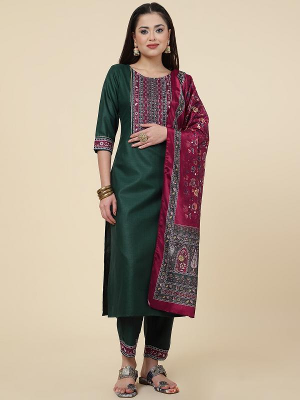 Riyana Vol 42 Casual Cotton Kurti With Bottom Dupatta Collection