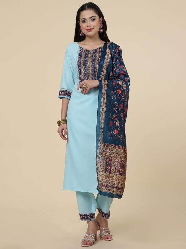 Riyana Vol 42 Casual Cotton Kurti With Bottom Dupatta Collection