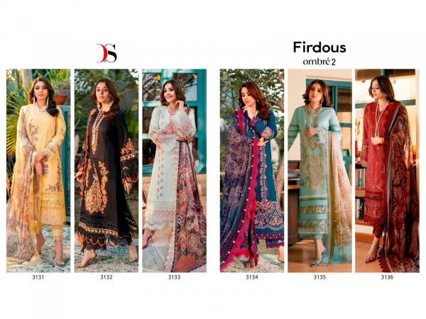 Deepsy Firdous Ombre 2 Cotton Dupatta Pakistani Suit Collection