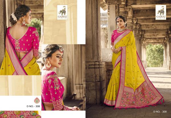 Gajraj 300 Series Occasional Designer Silk Saree Collection