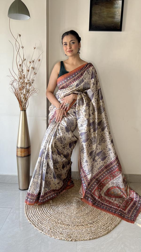 Prerna Casual Fancy Printed Soft Silk Saree Collection
