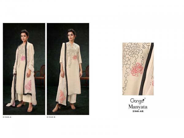 Ganga Manyata S1648 Fancy Silk Designer Salwar Suit Collection