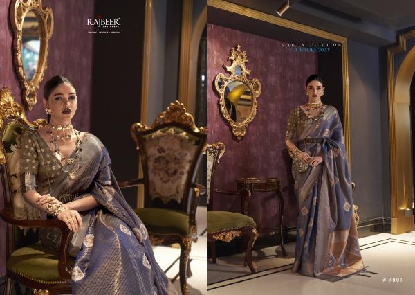 Rajbeer Krimica Silk Designer Handloom Weaving Saree Collection