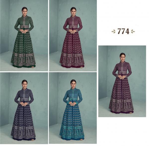 Naksh 774 Colors georgette Designer Embroidery Suit Collection